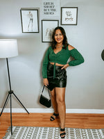 Load image into Gallery viewer, Black Leather Skirt
